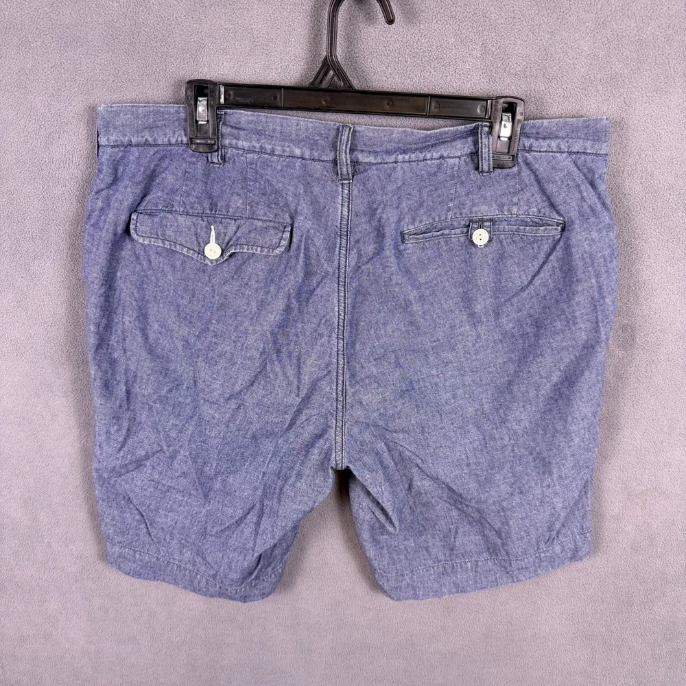 Polo Ralph Lauren Chambray Shorts Mens 36 Blue Classic Fit Heritage Nautical